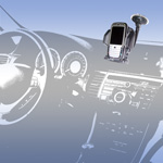 Держатель автомобильный для телефона - КПК - GPS - PSP на лобовое стекло и панель на гибкой штанге - 1 : фото 4