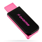 USB флеш-диск - Digma Hide Black&Pink - 2Gb