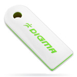 USB флеш-диск - Digma Swing White&Green - 4Gb